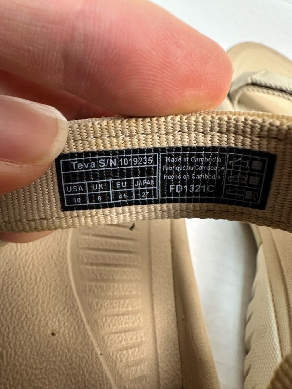 Teva Women's Hurricane XLT2 Sandal in Sesame Size 10 - Picture 7 of 8